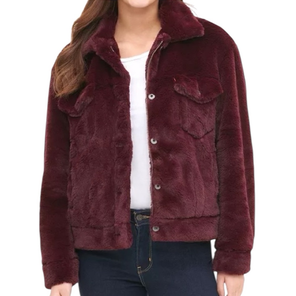 Levi’s faux fur trucker jacket